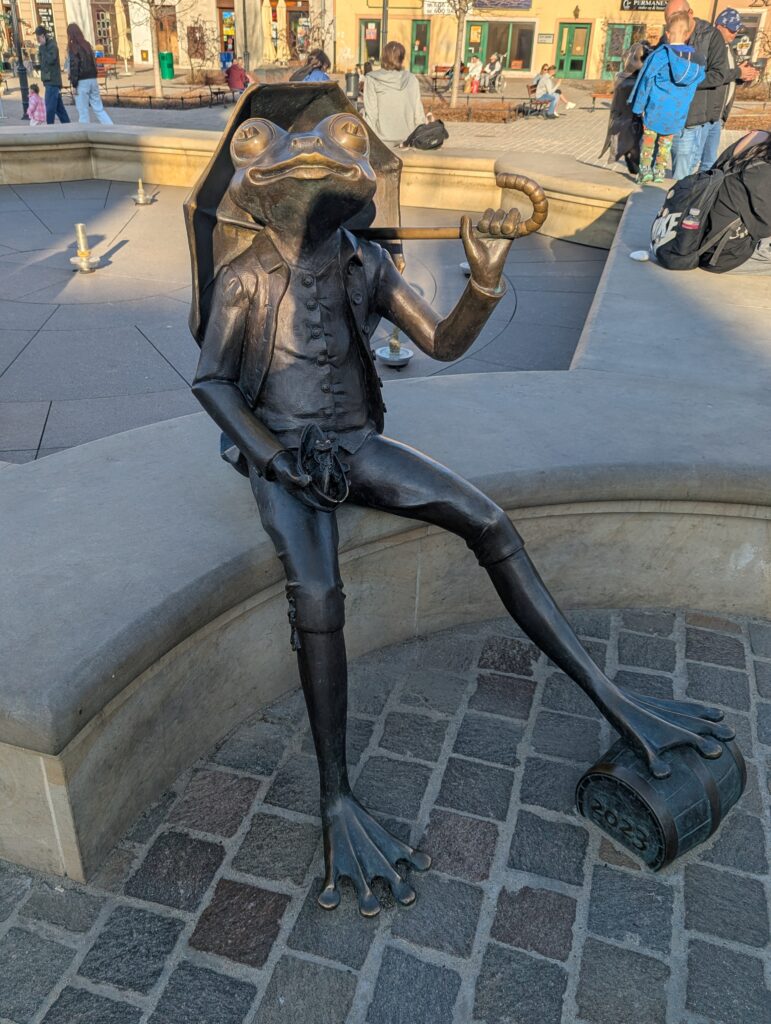 04. Żaba z parasolem